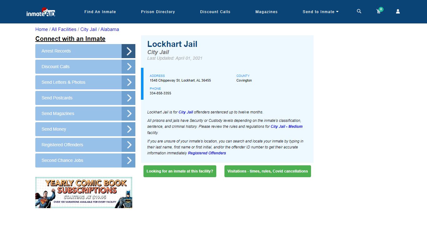 Lockhart Jail | Inmate Locator