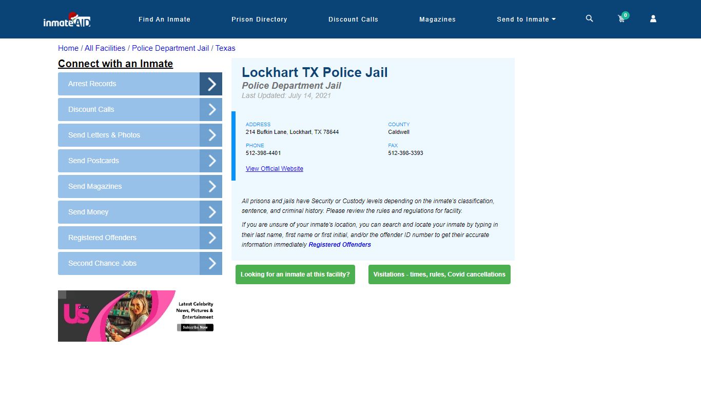 Lockhart TX Police Jail & Inmate Search - Lockhart, TX